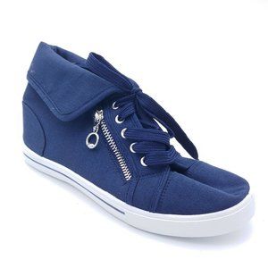 Rockland Womans Perla Fold Over‎ Hi-Top Sneaker
